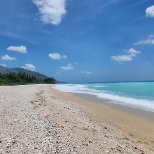 Beachfront Duplex, Private Pool-jacuzzi, Terrace With Outdoor Furniture, 3 Queen Beds, 2 Baths, Ac, Wi-fi, Hot Water, In Near Patos República Dominicana